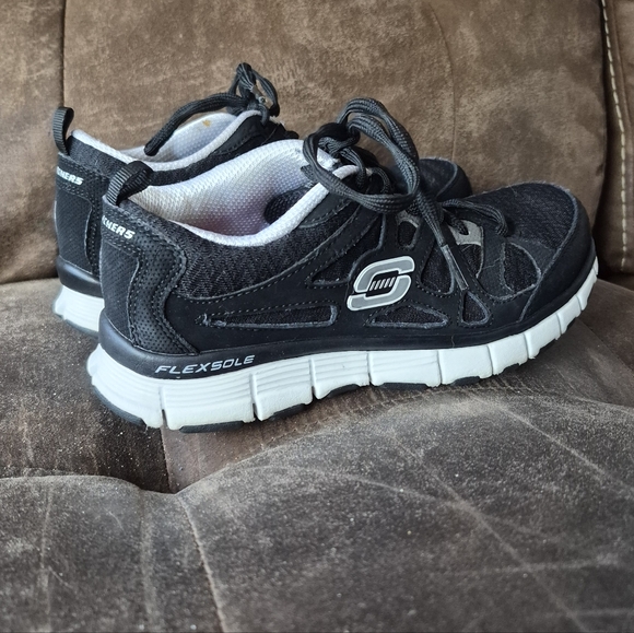 Skechers Sport Women's Black Flexsole Running Athletic Shoes 6 - Picture 7 of 13